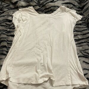 Maurices Cream Ruffle Sleeve Blouse